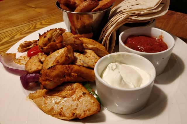 The piri piri chicken fajitas
