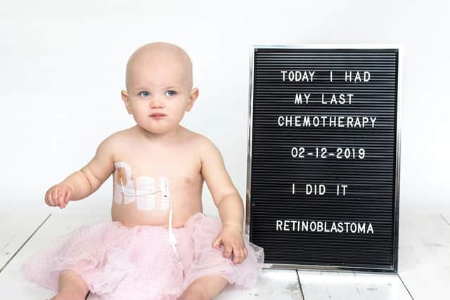 Elsie has finished chemo in time for Christmas. Credit: Hayley Dodds - Captured By Hayley Louise photography