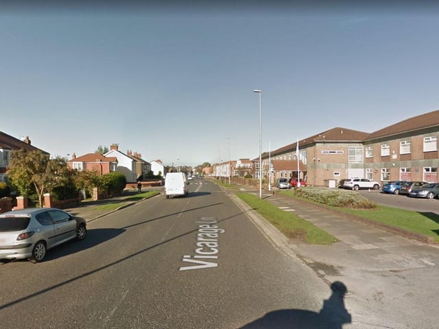 The fire involved a quantity of rubbish in an outbuilding in Vicarage Lane, Blackpool. Pic: Google