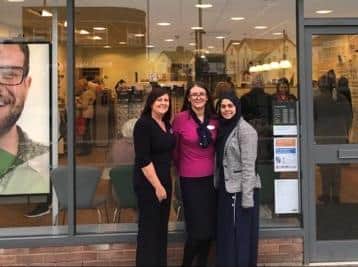 Specsavers Cleveleys has had a 130,000 investment. Pictured left to right are Karen Simpson (store director), Rebecca Gallagher (assistant manager), Laika Essa (store director)