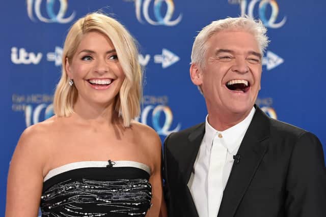 Holly Willoughby and Phillip Schofield during the Dancing On Ice 2019 photocall  (Photo by Stuart C. Wilson/Getty Images)
