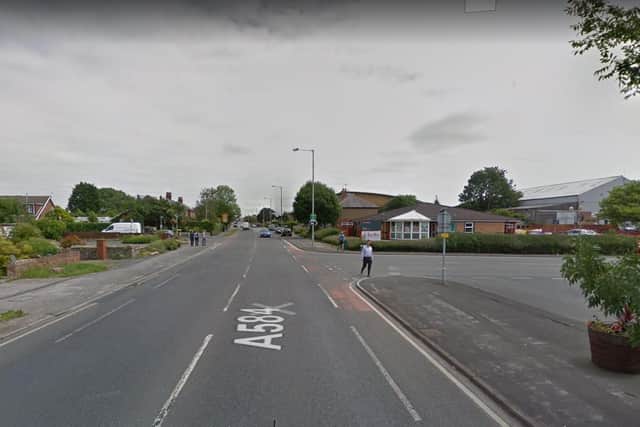 No injuries werereported, but the crash caused significant delays on theA584 Lytham Road near Busy Bees Nursery. (Credit: Google)