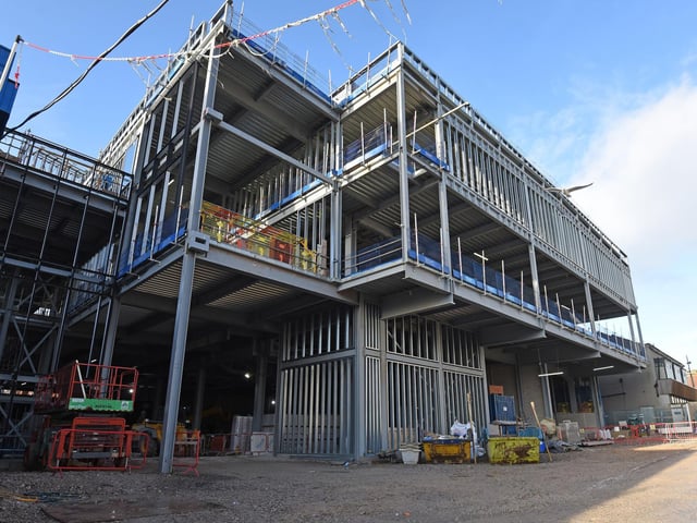 Work has been delayed in building the 25m conference centre due to hitches in the construction programme. The building will be handed over to the council in 2020 but not in time for the return of the GMB union in June.
