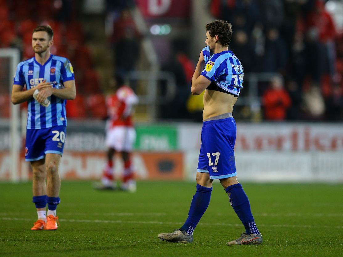 Ollie Turton, left, battled well for the Seasiders
