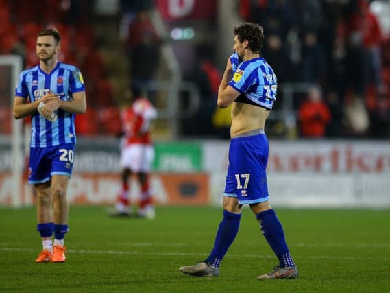 Ollie Turton, left, battled well for the Seasiders