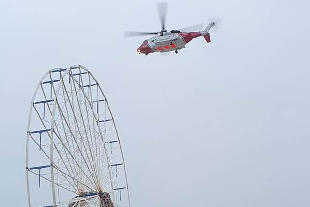 Coastguard volunteers in Fleetwood had a busy day as they were called to help three people.