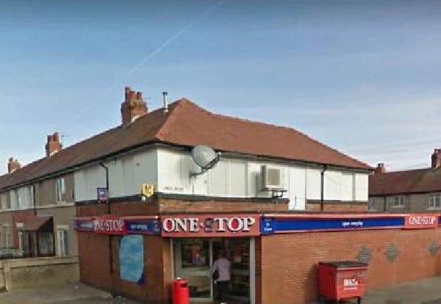 The armed robbery took place at the One Stop shop at the junction of Lindel Road and Whinfield Avenue in Fleetwood at around 6pm on Saturday, January 4. Pic: Google Street View