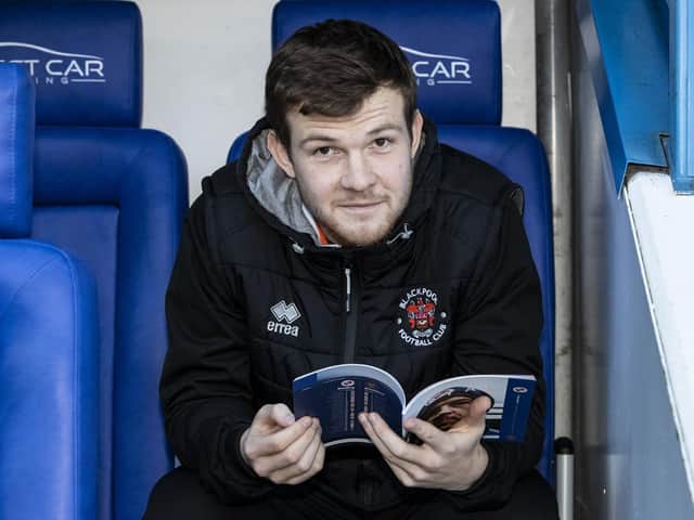 New Blackpool signing Jordan Thorniley was a spectator for the FA Cup tie at Reading