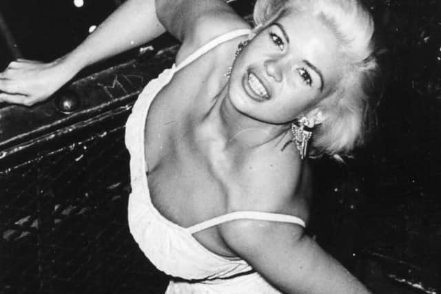 One of Gary Talbot's most famous photographs of Hollywood sex symbol Jayne Mansfield