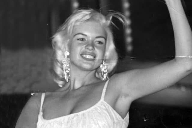 Hollywood star Jayne Mansfield at the 1959 Blackpool Lights switch-on photographed by Gary Talbot