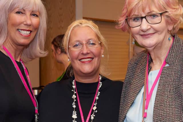 Pictured at a Pink Link Ladies Business networking session in Lytham are, left to right, Belinda Campbell Julia Eastwood and Ray Howard