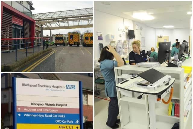 The Accident and Emergency department at Blackpool Victoria Hospital