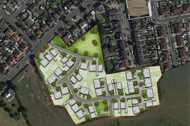 Applethwaite Ltd wants to build 42 retirement bungalows on land off Blackpool Road, Carleton (Picture: Wyre Council/Woodcroft Design)