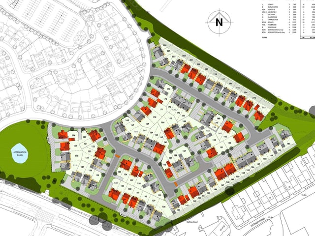 The layout of the proposed new homes