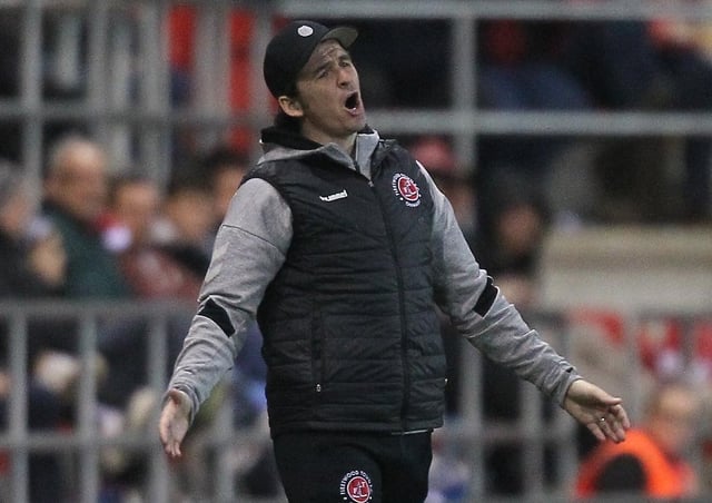 Fleetwood Town head coach Joey Barton