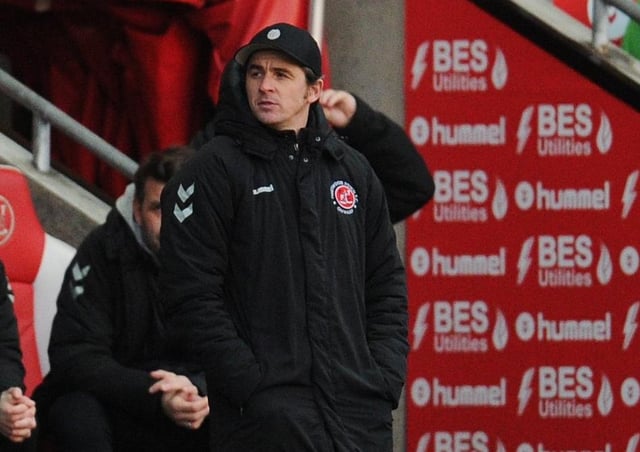 Fleetwood Town head coach Joey Barton