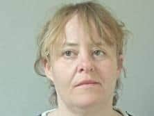 Tracey Partington, 41, of Hornby Road, Blackpool, has been jailed for more than two years after bombarding Lancashire Police staff with thousands of abusive and threatening messages. Pic: Lancashire Police