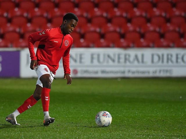 Jay Matete made his full Fleetwood debut against Accrington Stanley this month