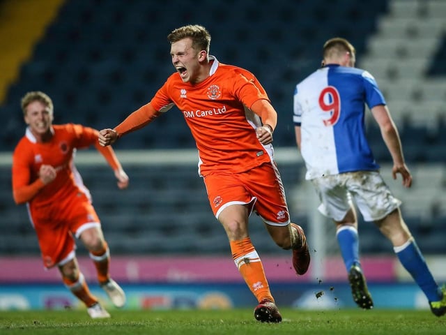 Rowan Roache, here celebrating a late penalty against Blackburn Rovers, played a pivotal role in the youth team's run to the FA Youth Cup semi-finals in 2018