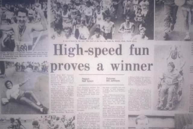 The pictures which captured the atmosphere of the first run, as reported in The Gazette in 1983