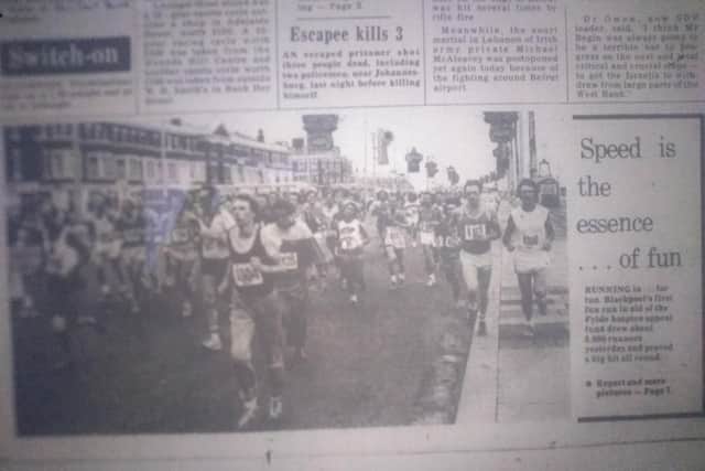 How The Gazette reported the first Blackpool 10K fun run