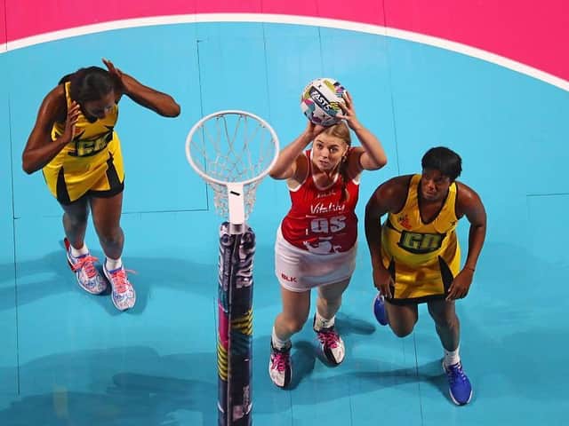 Eleanor Cardwell's accurate shooting was a feature of England's Vitality Nations Cup victory