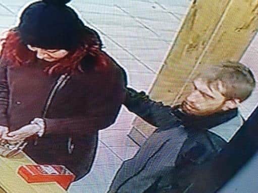 Police want to identify the pair who are wanted in connection with a burglary in Riversway in January. Pic: Lancashire Police