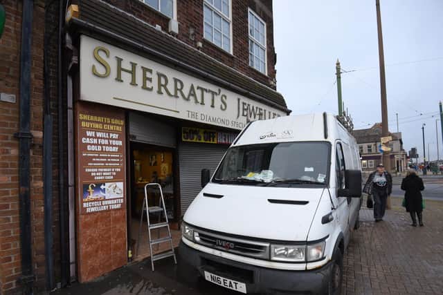 The shop's owner said would-be thieves used an angle grinder to blast through brick walls in their bid to gain entry.