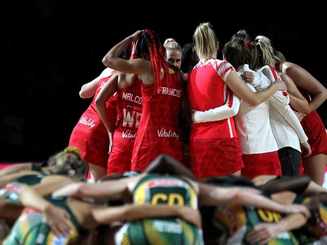 England in a team huddle ahead of their play-off against South Africa Picture : Zac Goodwin/PA Wire