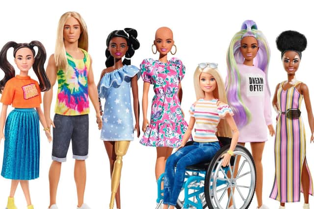 Mattel's range of Barbie dolls