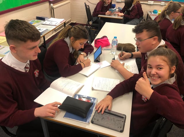 Pupils at Saint Aidan's High School have been choosing their options