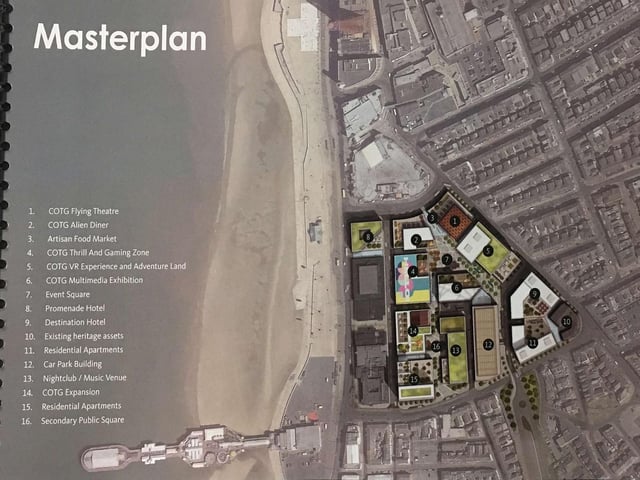 A Map showing the Blackpool Central site