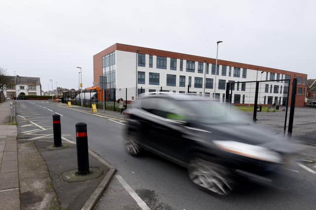 The pinch-point in Arnold Avenue, pictured above, is set to be removed and replaced by a zebra crossing on top of a speed hump (Picture: Daniel Martino for JPIMedia)