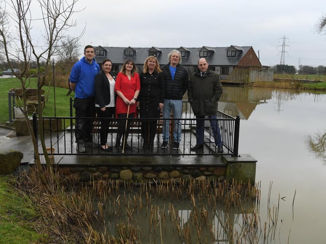 MP Ben Wallace visits the holiday park in Hambleton