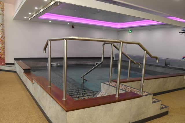 The new hydrotherapy pool