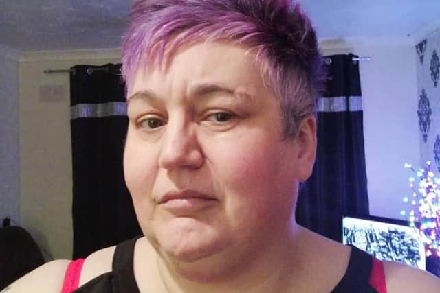 Cathy before her weight loss, in December 2017. Credit: Cathy Matthews
