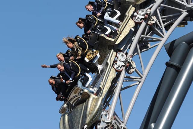 Opening of new ride Icon at Blackpool Pleasure Beach
