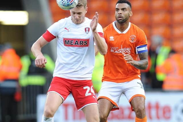 Curtis Tilt made the move from Blackpool to Rotherham on deadline day