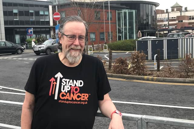 Grandad Steve Tingle, from Thornton, beat cancer before he was even told he had it - and it's all down to a screening programme. He spoke out as a new campaign was launched on the Fylde coast (Picture: Fylde Coast NHS)