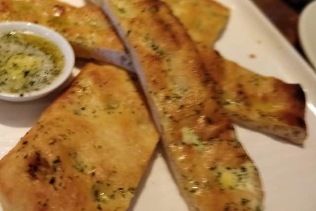 The garlic flatbread at the Red Lion, in Devonshire Road, Bispham, was a particular highlight (Picture: Michael Holmes for JPIMedia)