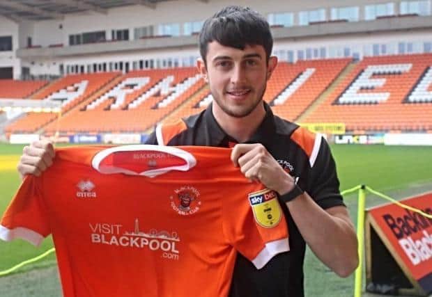 Garrity signed for Blackpool from non-league side Warrington Town on transfer deadline day