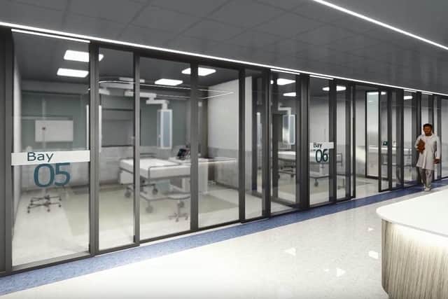 The new building will see existing units relocate to create space to expand the emergency department