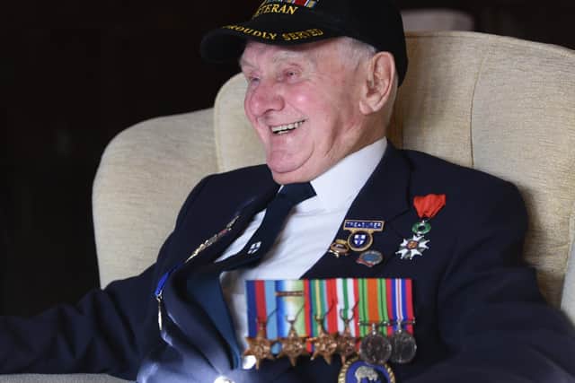 Second World War veteran Ken Benbow who served on HMS Crane from the Atlantic to the Pacific