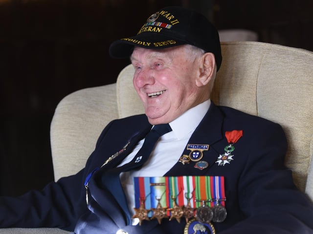Second World War veteran Ken Benbow who served on HMS Crane from the Atlantic to the Pacific