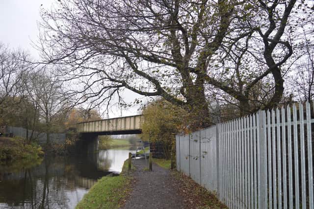 Rose Grove bridge in Burnley - over the Leeds-Liverpool Canal - is being strengthened, which will see a rail line through East Lancashire closed for nine days. Picture: Network Rail