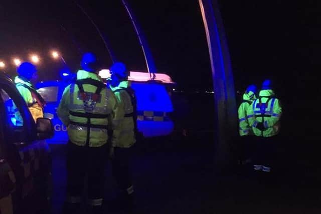 Coastguard volunteers in Fleetwood helped to find a missing woman in Blackpool. (Credit: HM Coastguard Lytham)