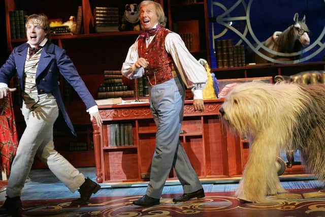 Tommy Steele (right) as Doctor Dolittle at the Grand Theatre