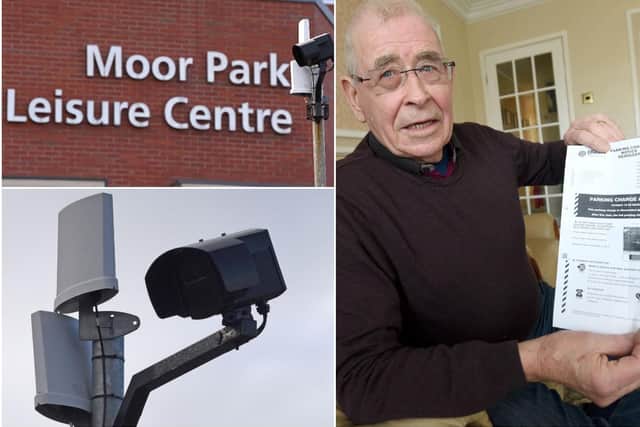 Garry Hamer, 82, was sent a demand for 70 after parking at the Moor Park Health and Leisure Centre, in Bristol Avenue, Bispham, for 39 minutes. Parking Eye has now admitted an error with its system and cancelled the fine (Pictures: Daniel Martino for JPIMedia)