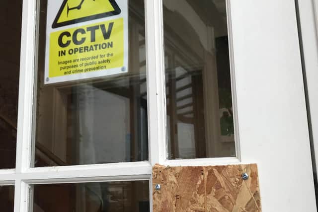 The attempted break-in at Blackpool Carers centre in Newton Drive