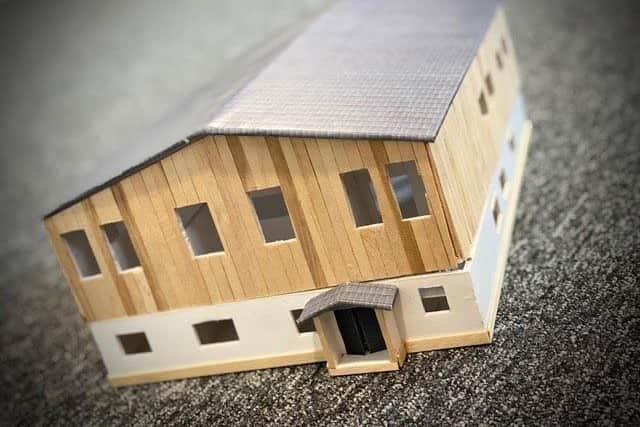 Scale model of the proposed new youth centre at Fleetwood